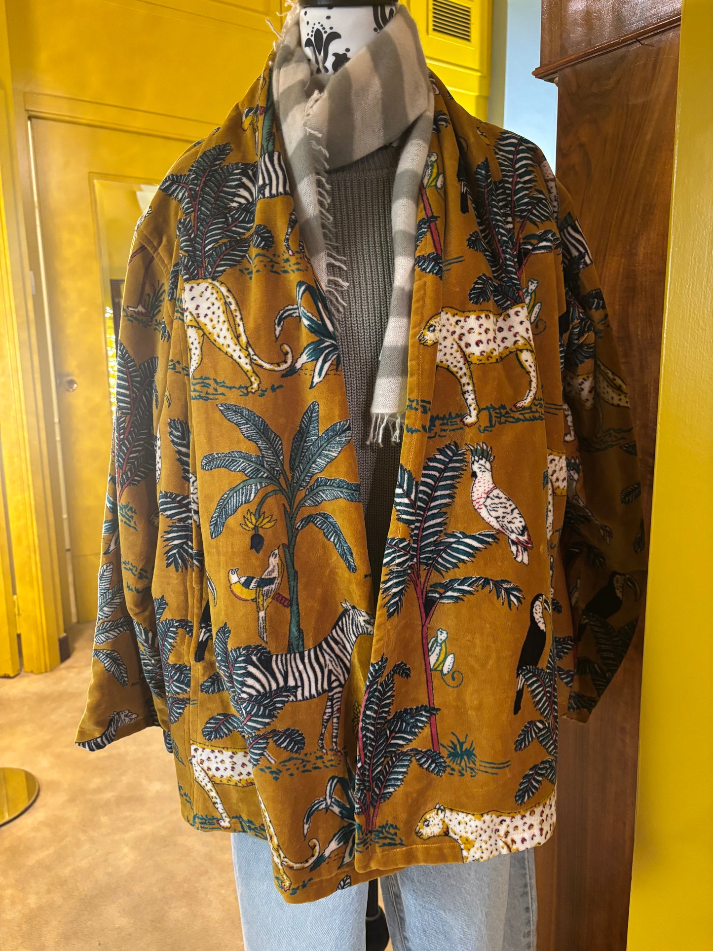 Blazer in velluto di cotone fantasia ( + varianti)
