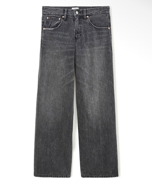 Jeans river in cotone riciclato grigio