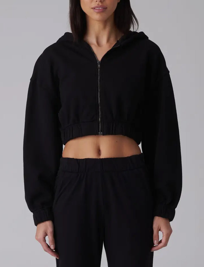 Felpa con zip e cappuccio in cotone ( + colori)