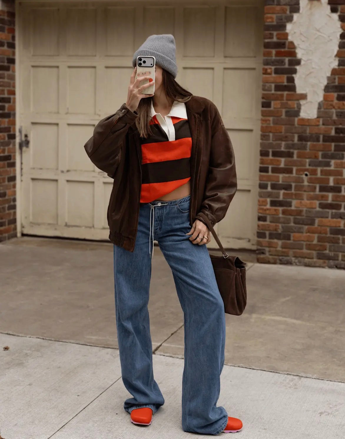 Polo over unisex in cashmere a righe