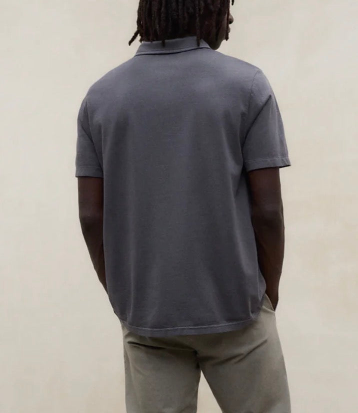 Polo uomo in cotone asfalto Ecoalf