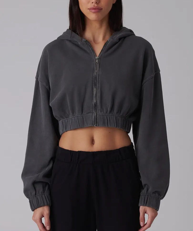 Felpa con zip e cappuccio in cotone ( + colori)