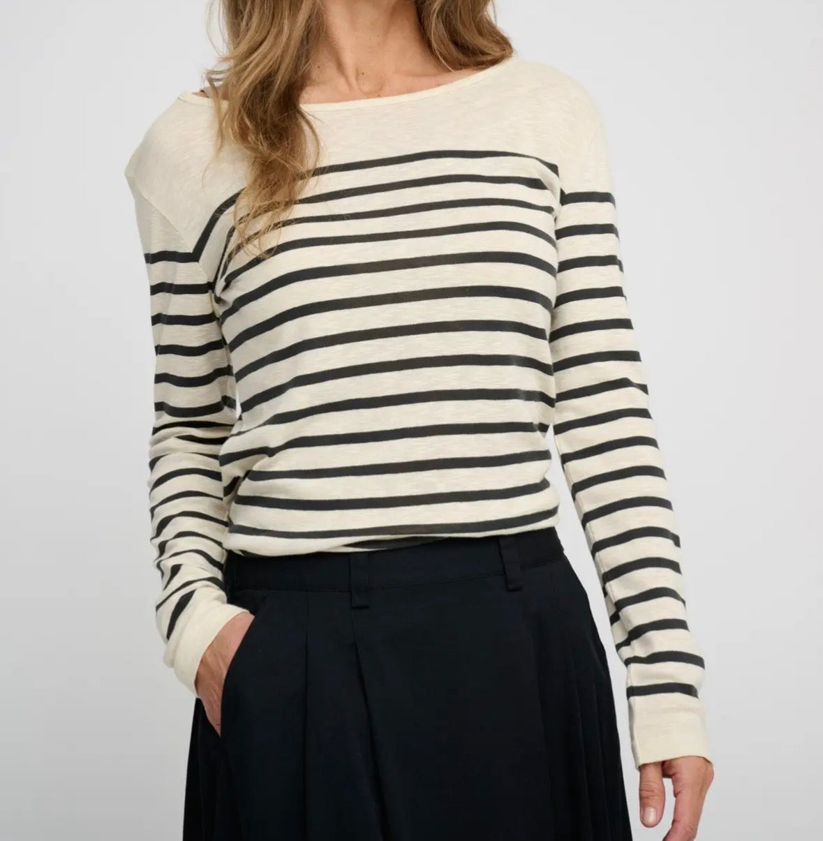 Maglia a righe in cotone biologico