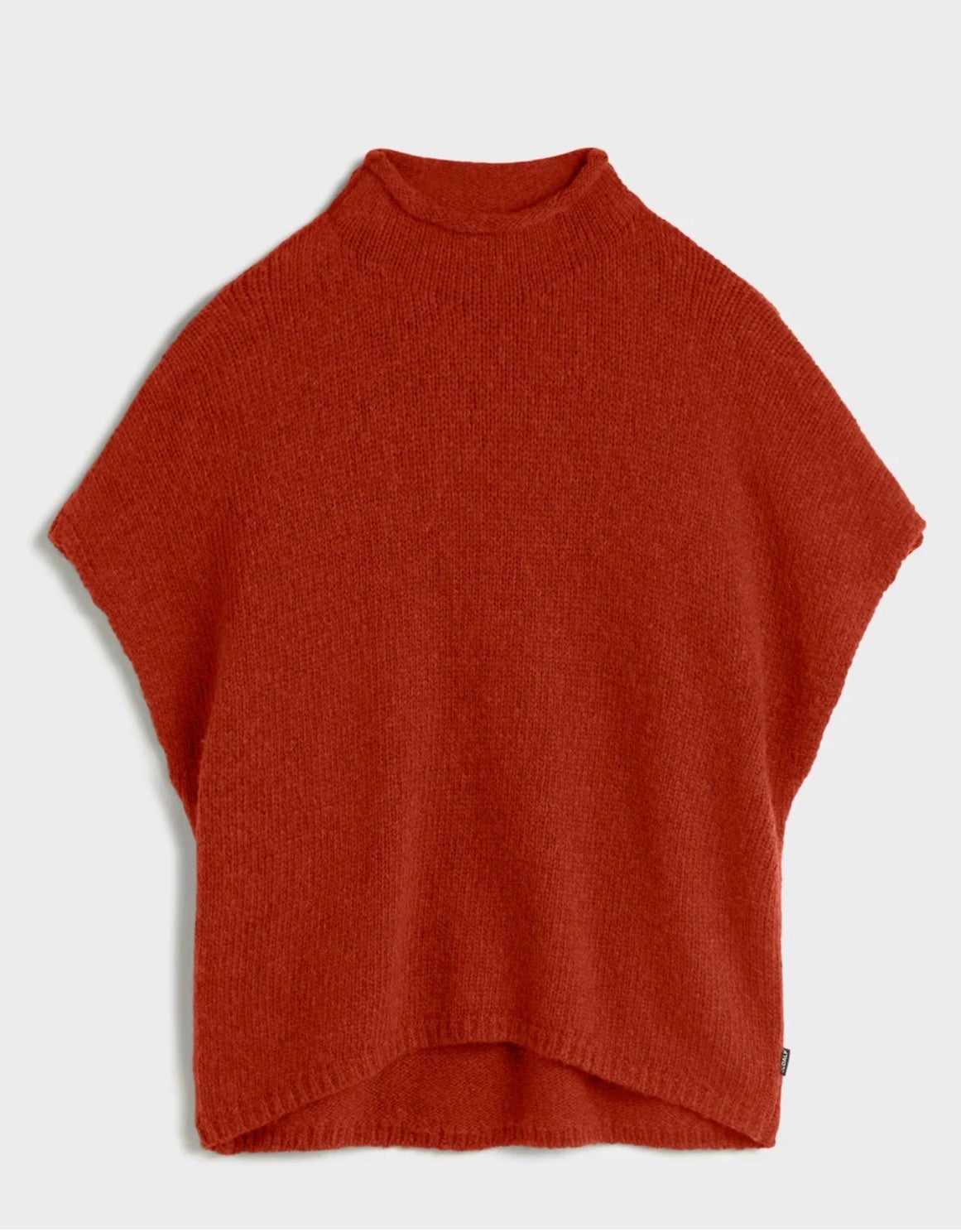Gilet in lana riciclata e cotone arancio ECOALF