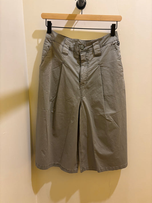 Gonna pantalone in cotone verde salvia Keeling