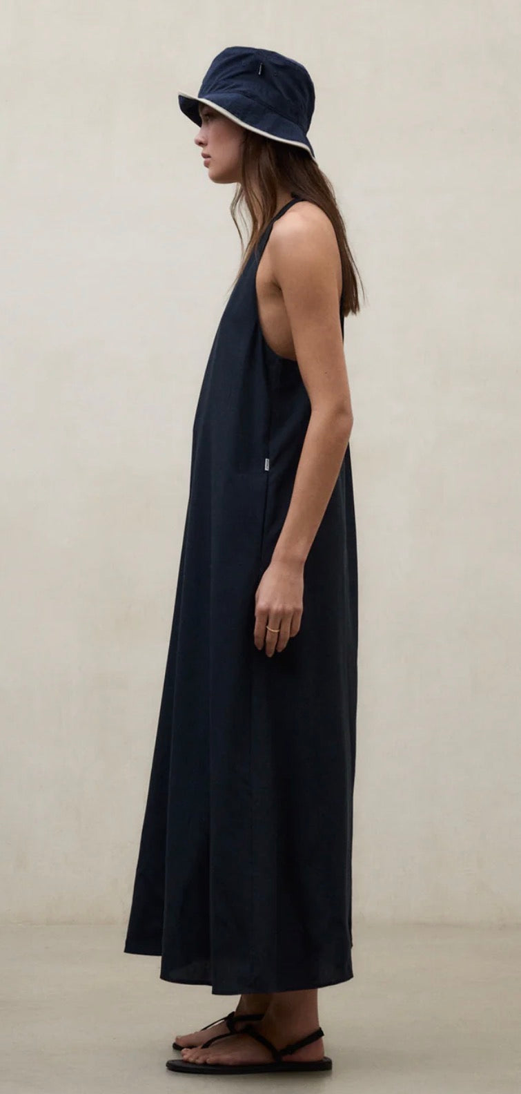 Abito in tencel blu notte Ecoalf