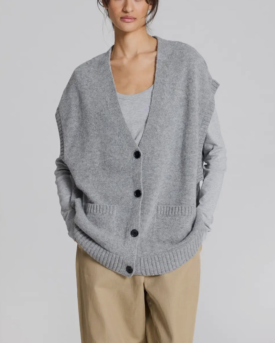 Gilet over in lana certificata