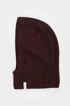 Balaclava unisex in cashmere rigenerato – Passamontagna marrone RIFÒ