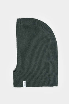 Balaclava unisex in cashmere rigenerato – Passamontagna verde RIFÒ