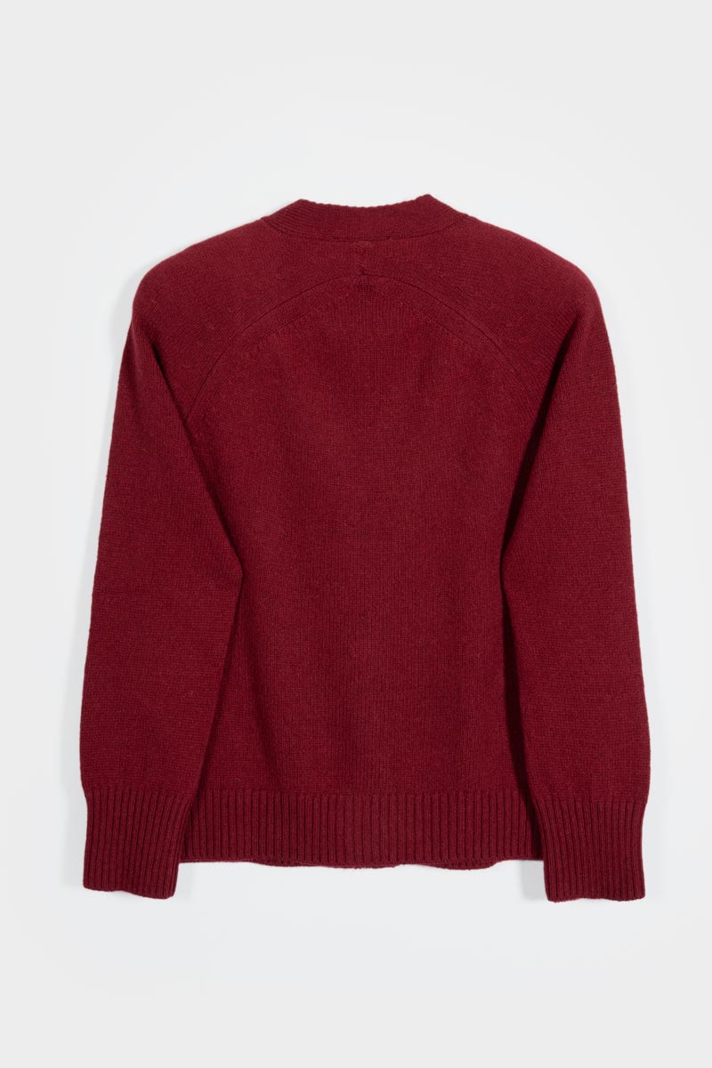 Cardigan corto in cashmere rigenerato – Vinaccia