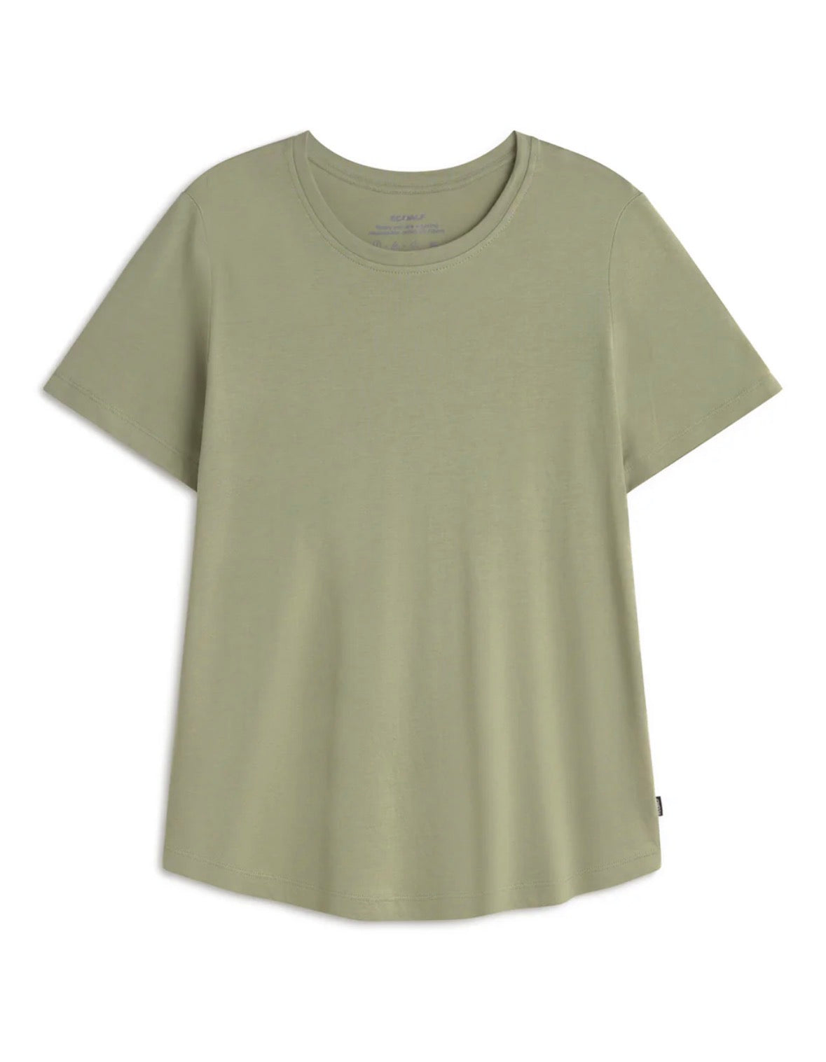 T-shirt verde in cotone/Tencel Ecoalf