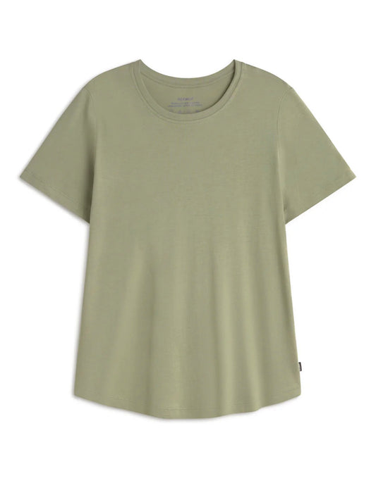 T-shirt verde in cotone/Tencel Ecoalf
