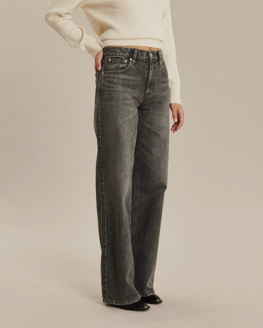 Jeans boyfriend grigio