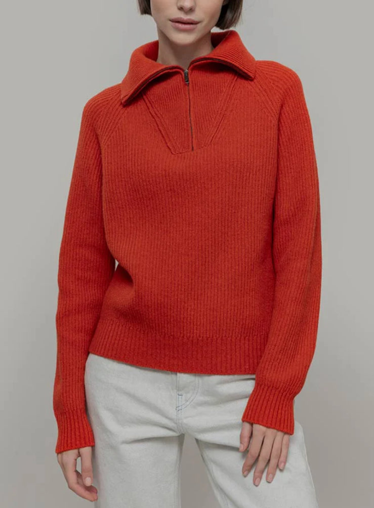 Maglione arancio in lana Rifo’