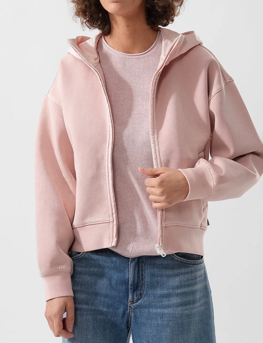 Felpa rosa aperta Ecoalf