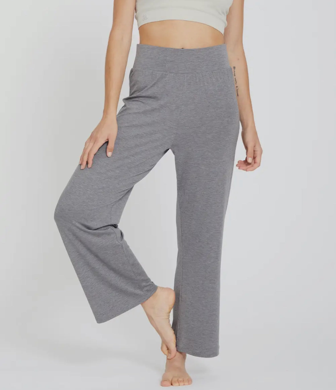 Pantalone da yoga in Lyocell e cotone