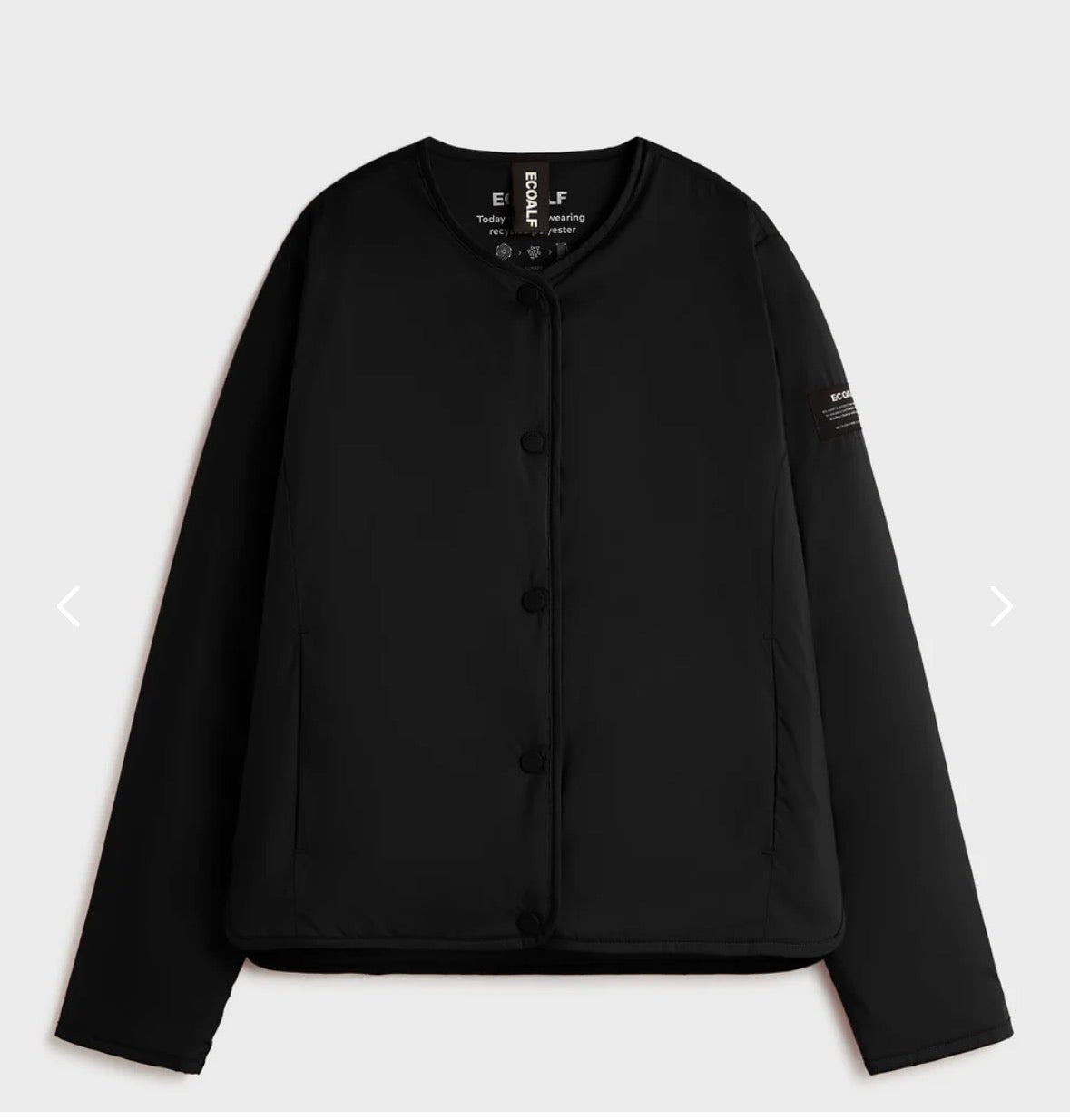 Blazer impermeabile sottile nero ECOALF