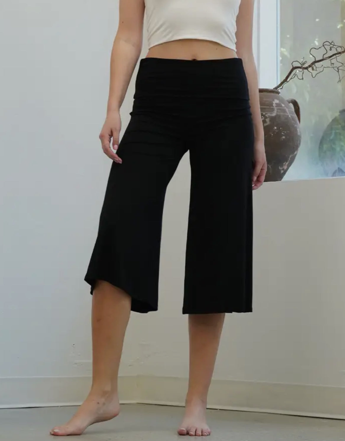Pantaloni 3/4 bambù