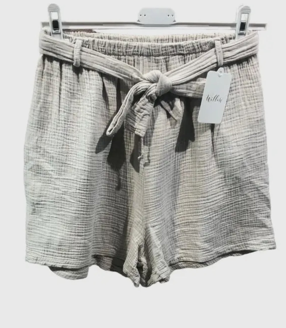 Shorts in garza di cotone ( 3 colori)