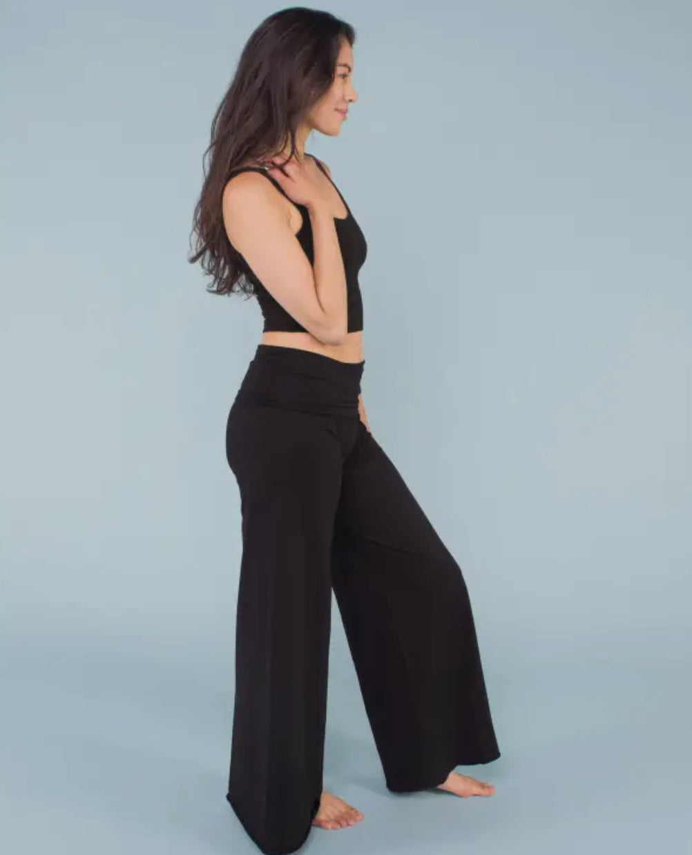 Pantaloni palazzo in cotone biologico (3 colori)