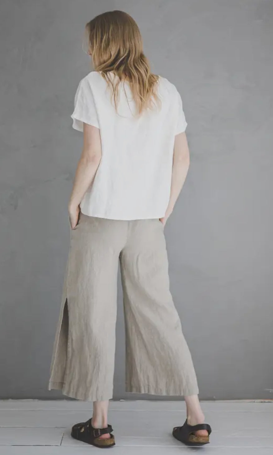 Pantalone Lino spacchi