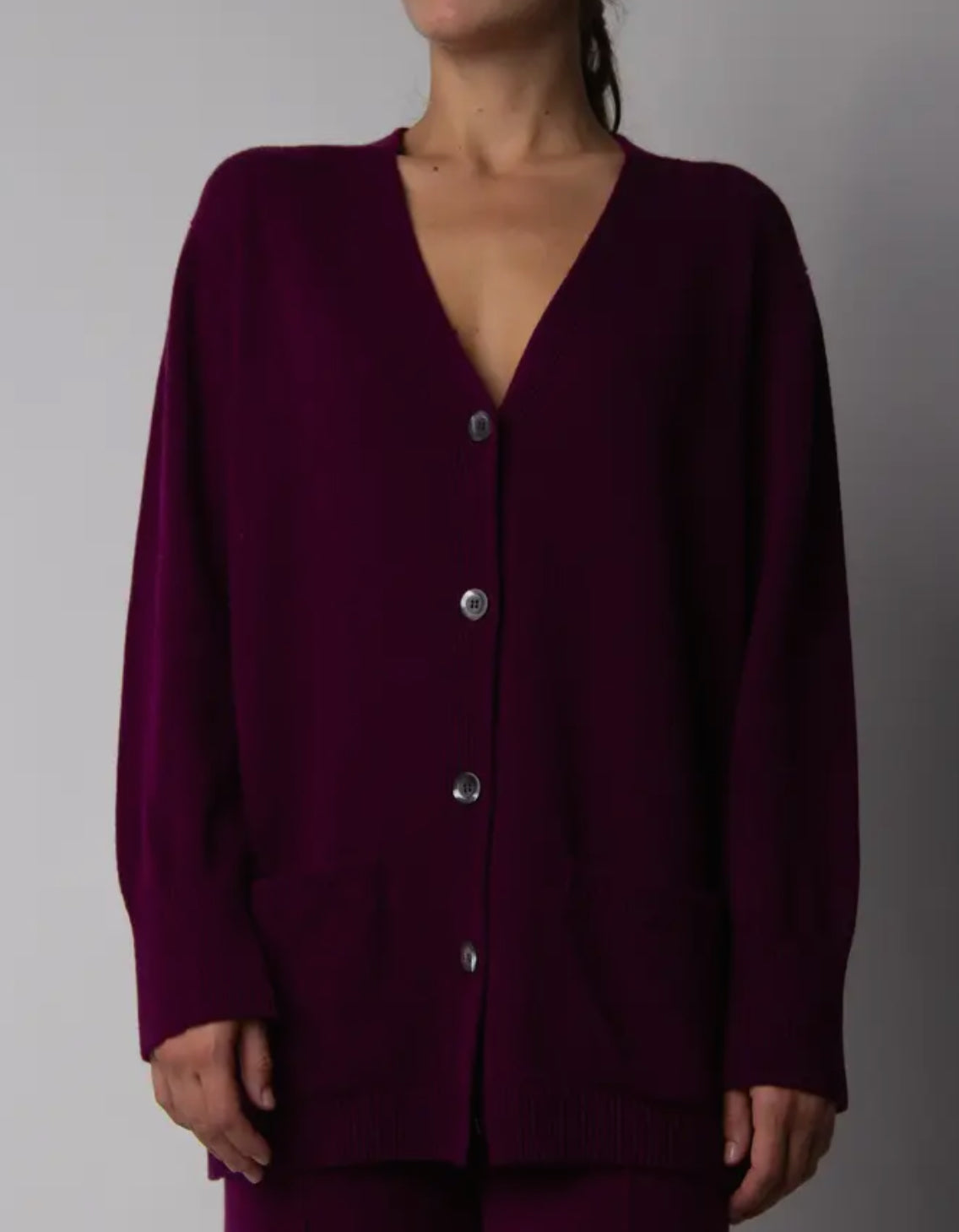 Cardigan over misto cashmere LEMME