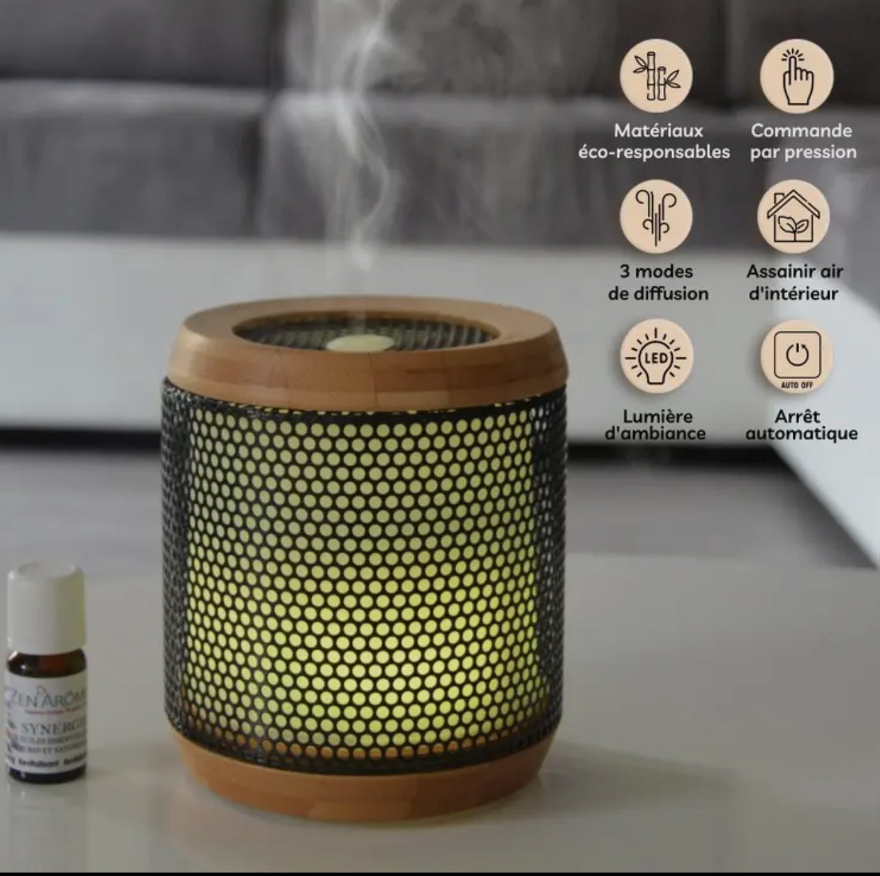 Diffusore di oli essenziali in bambù.