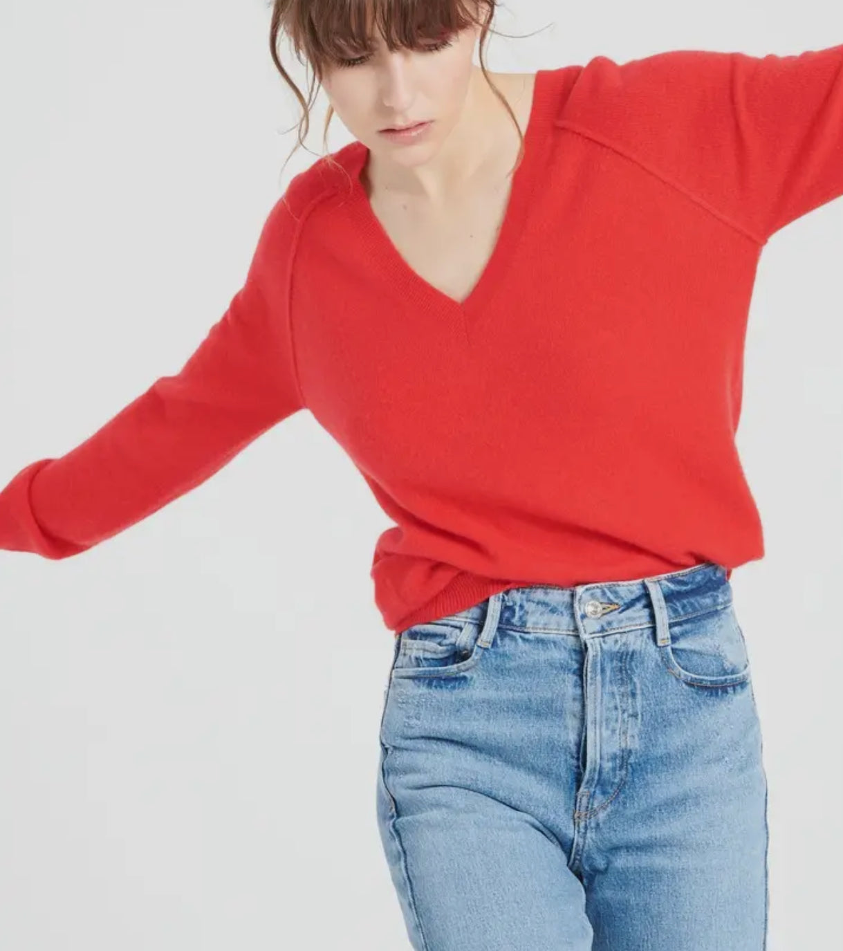 Maglione scollo V Cashmere
