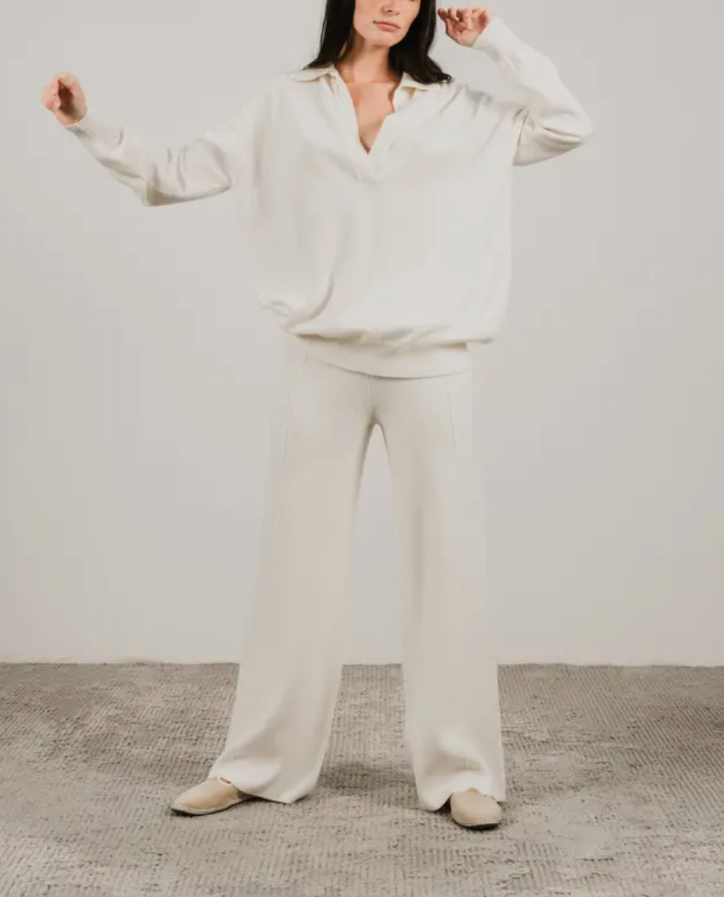 Polo in lana e cashmere