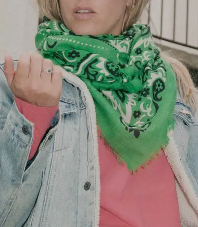 Foulard bandana in lana cashmere ( + colori)