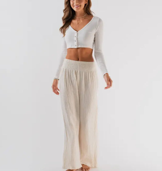 Pantaloni larghi in cotone. ( + colori)
