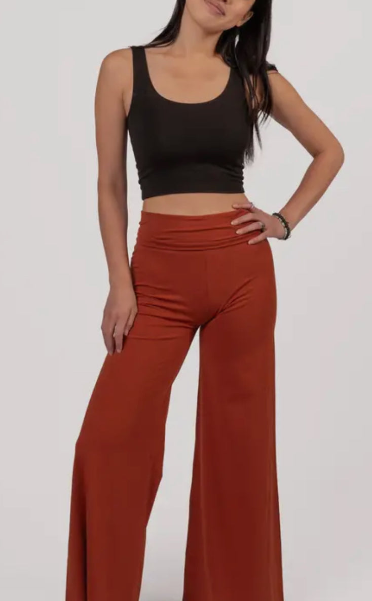 Pantaloni palazzo in cotone biologico (3 colori)