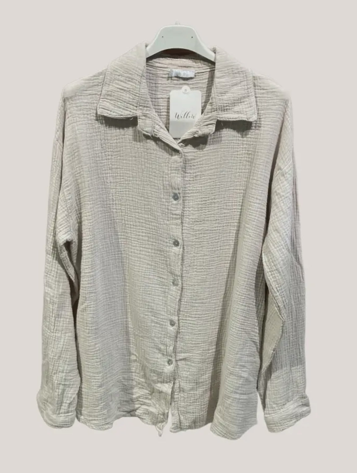 Camicia in garza di cotone