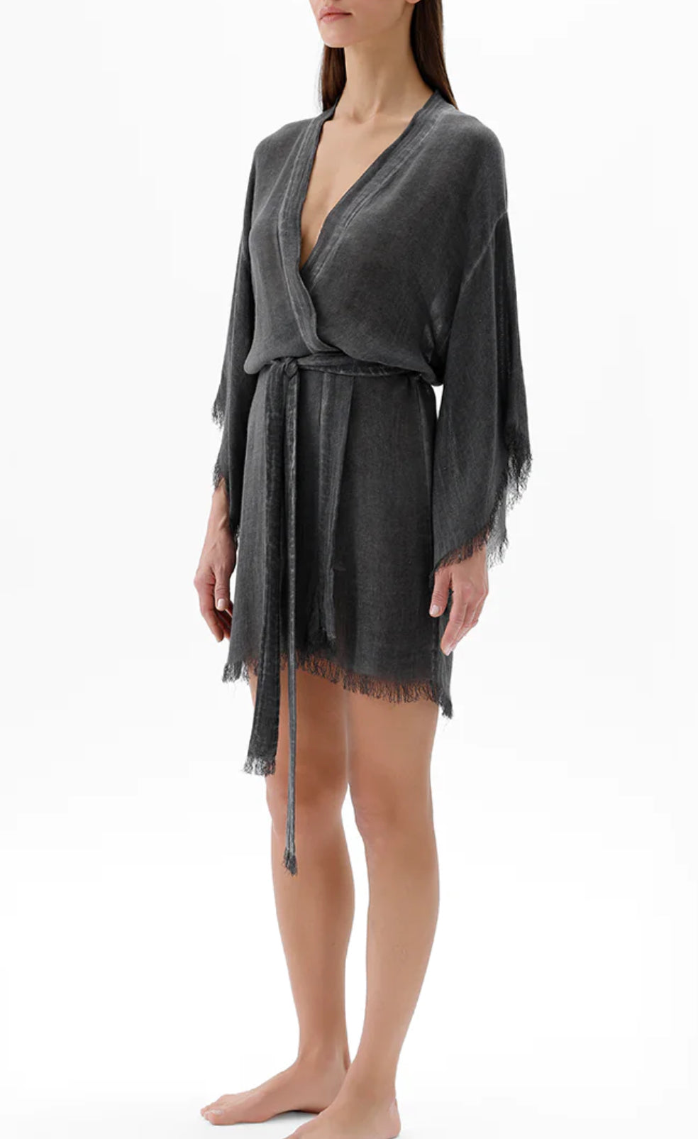 Kimono in cotone e bambù
