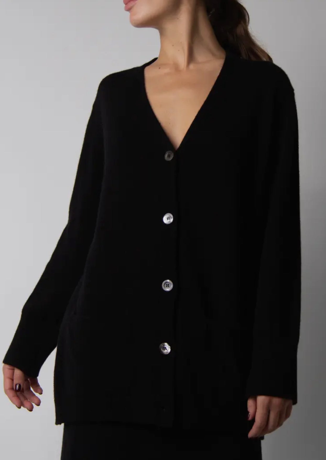 Cardigan over misto cashmere LEMME