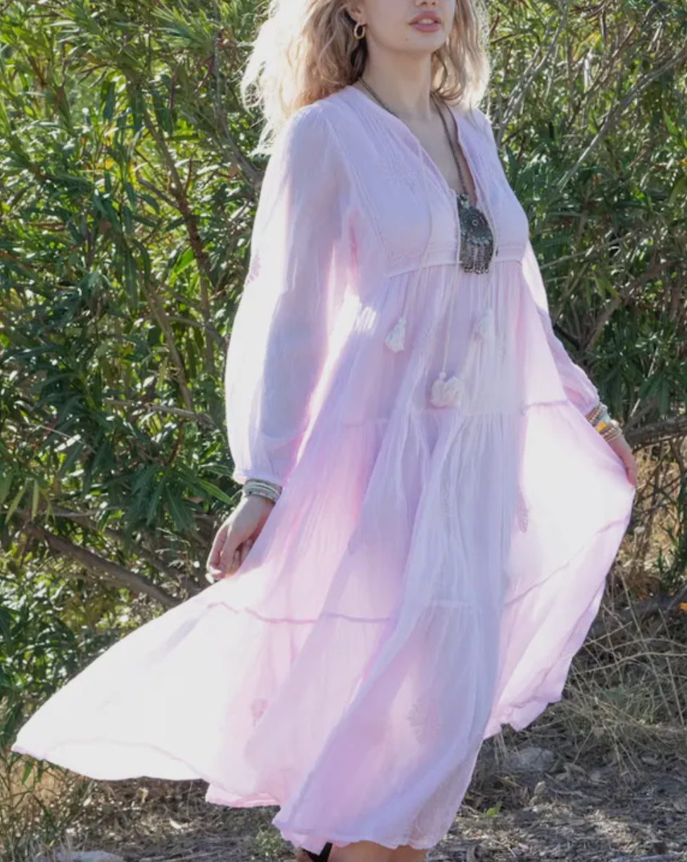 Abito in voile di cotone
