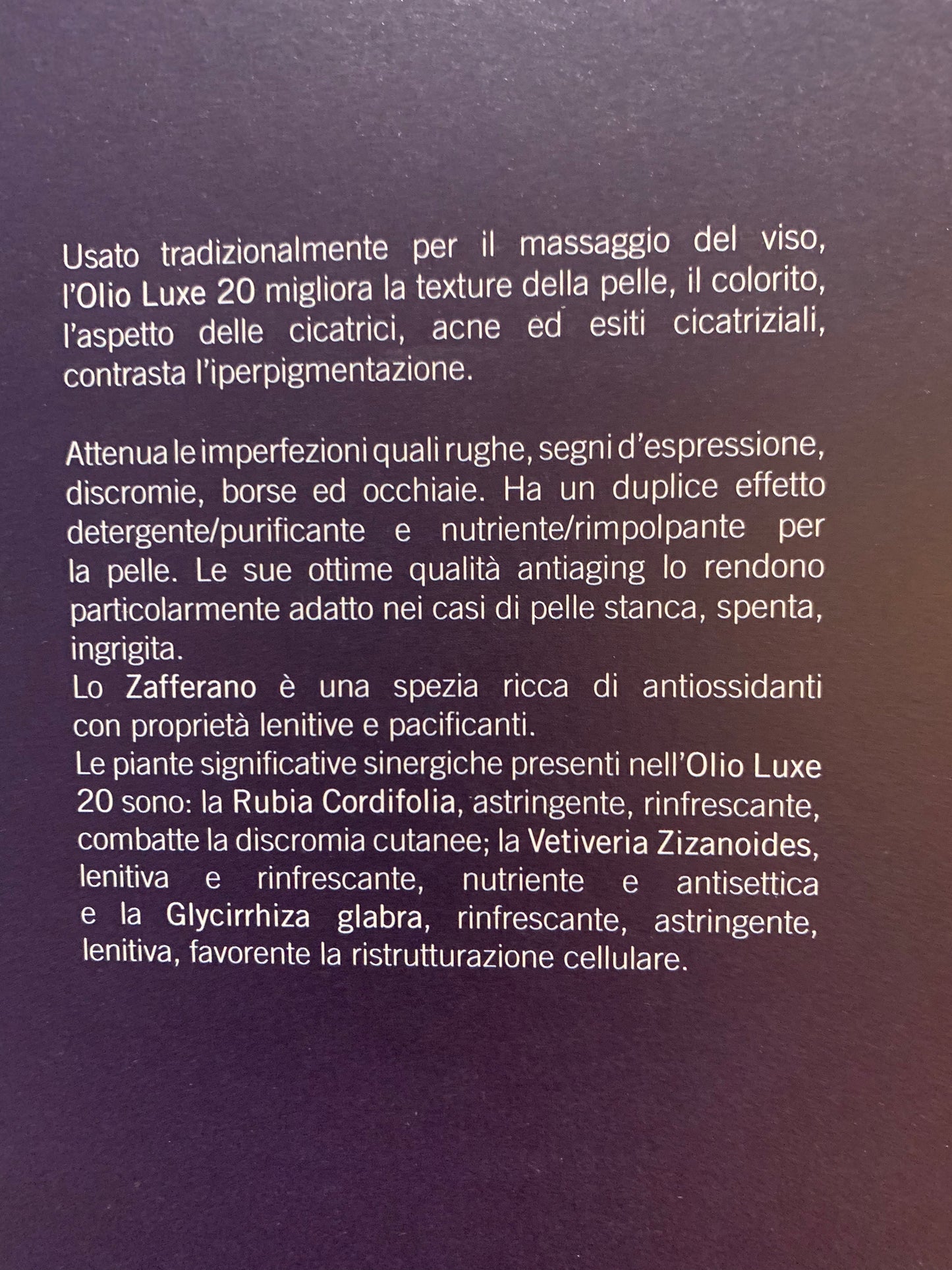 OLIO LUXE VEDICA