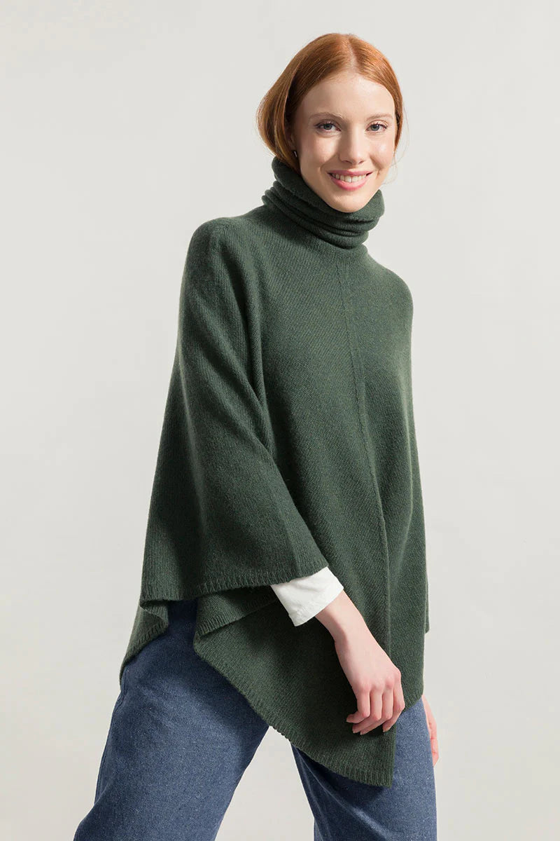 Mantella verde in cashmere RIFÒ