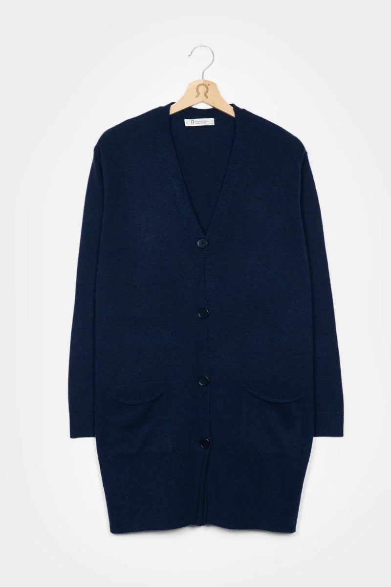 Cardigan over in Cashmere rigenerato RIFO’
