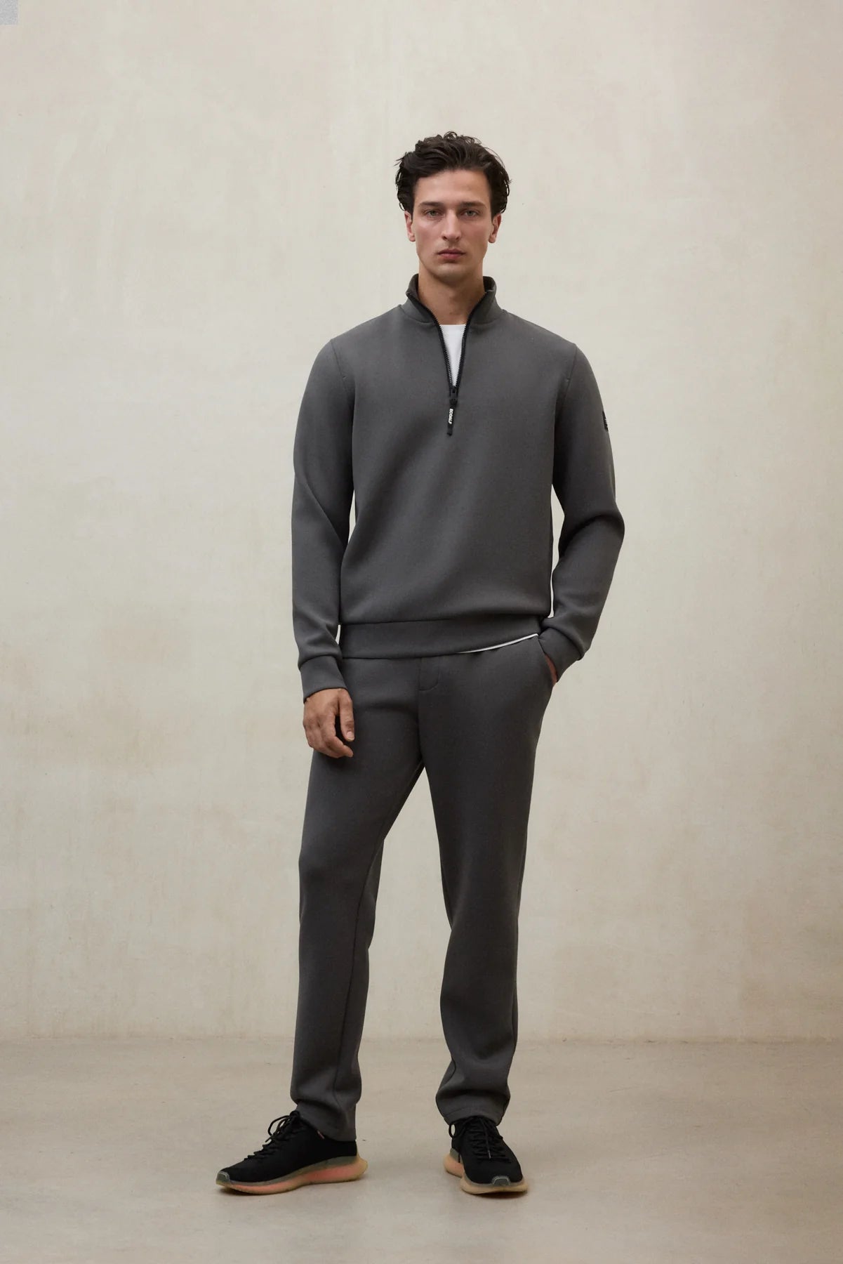 Pantaloni Uomo | Tessuto riciclato ecosostenibile verde/grigio