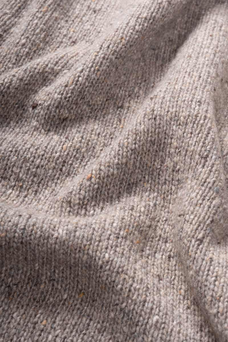 Maglia in cashmere rigenerato – Greige RIFÒ