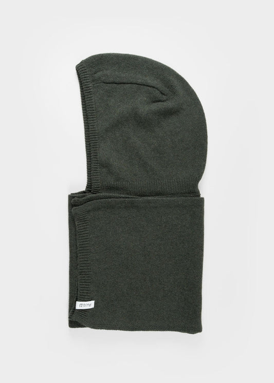 Sciarpa-cappuccio unisex in cashmere rigenerato | Verde RIFÒ