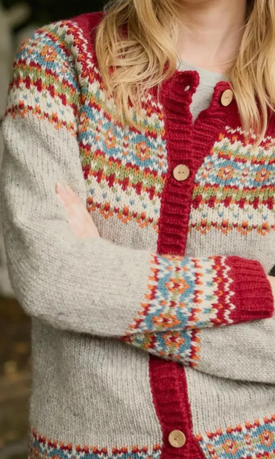 Cardigan in Lana Fair Isle – Fatto a Mano