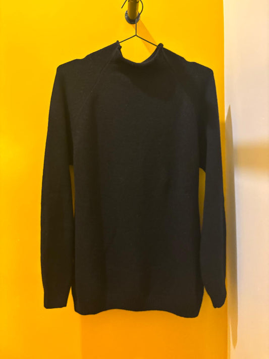 Maglione donna in cashmere rigenerato | Nero