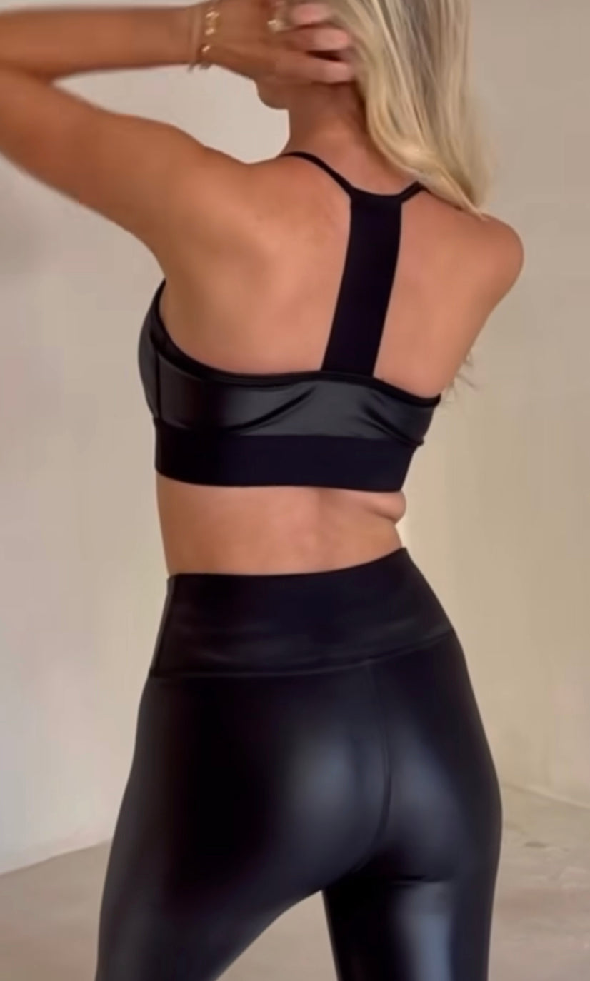 Top lycra nero NOLI YOGA