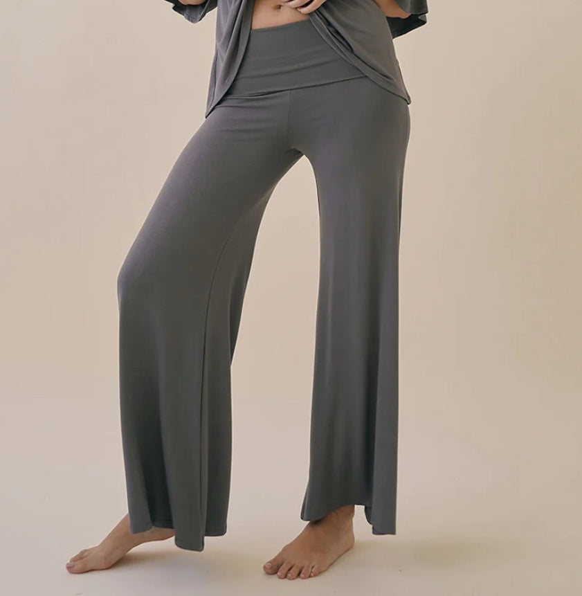 Pantalone Palazzo Bamboo nero, beige, glacé, grigio