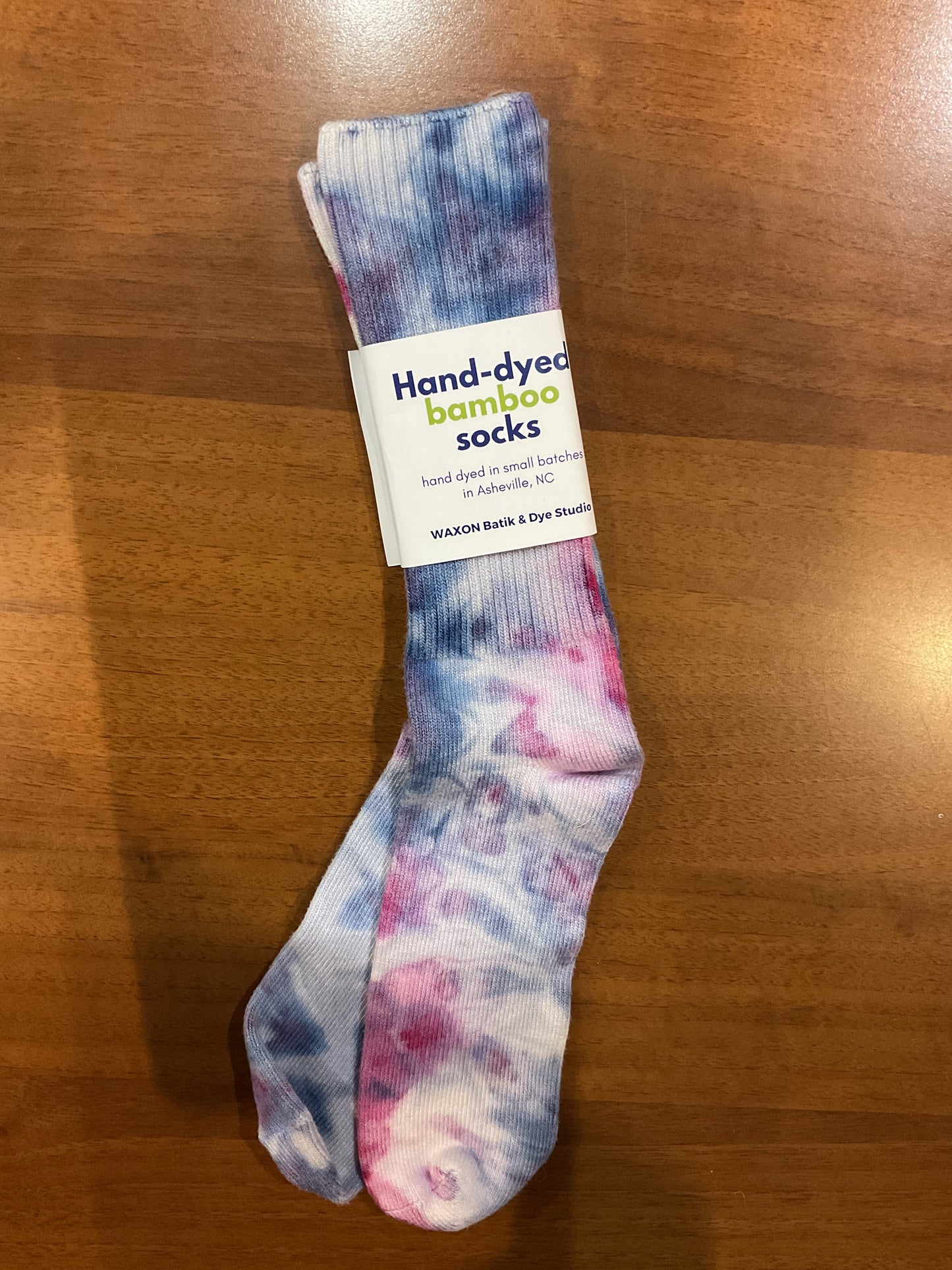 Calze tie dye in Bamboo