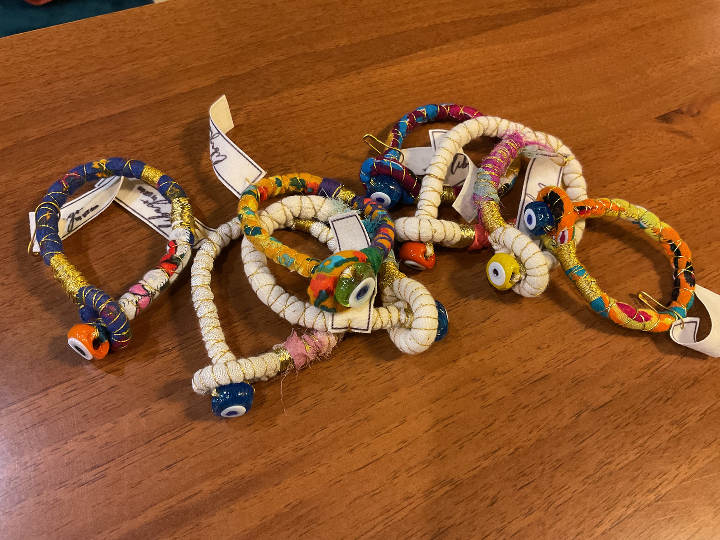 Bracciale EVIL EYE in seta e cotone