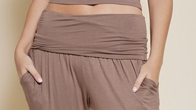 Pantalone Palazzo Bamboo nero, beige, glacé, grigio