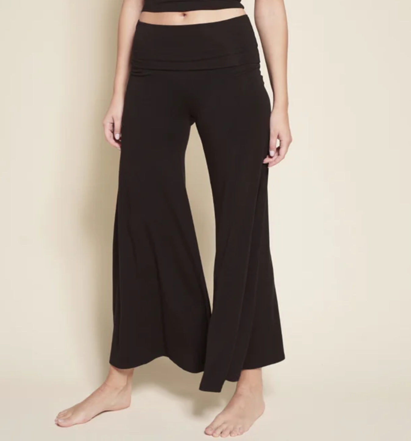 Pantalone Palazzo Bamboo nero, beige, glacé, grigio